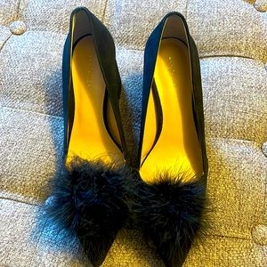 Black holiday Ann Taylor bloc heels